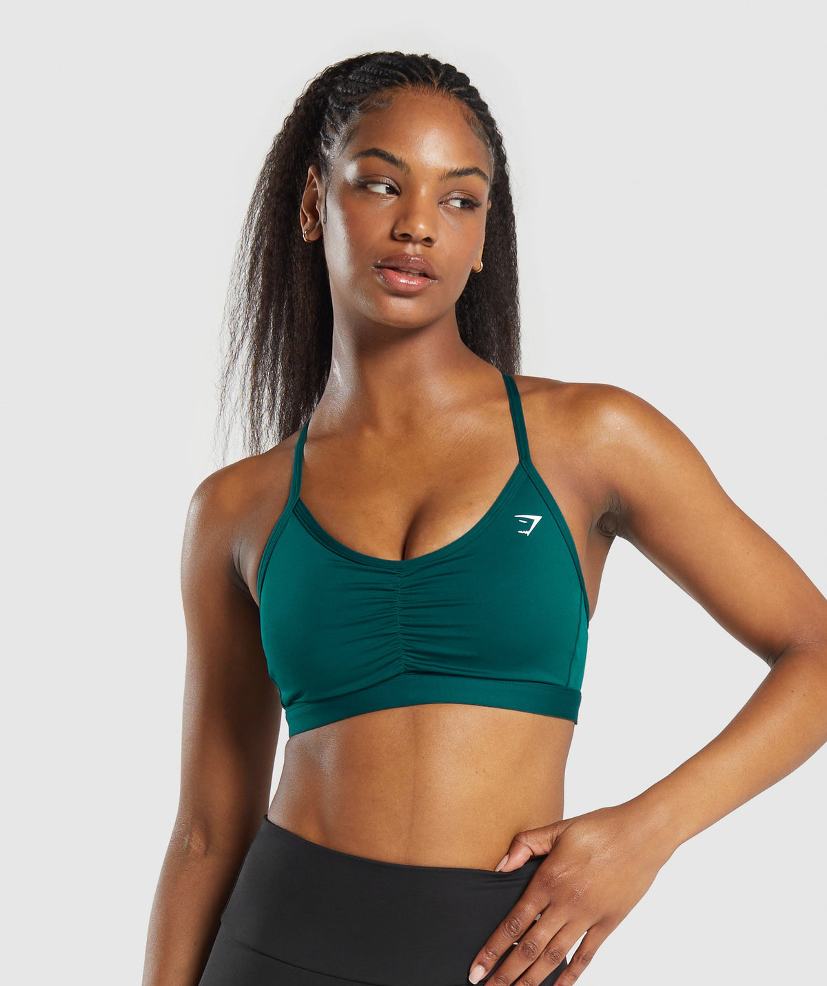 RUCHED SPORTS BRA
